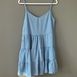 Blue Polka-Dot Dress.